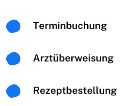 Vorteile Webdesign für Ärzte: online Terminbuchungen, online Arztüberweisungen, online Rezeptbestellungen
