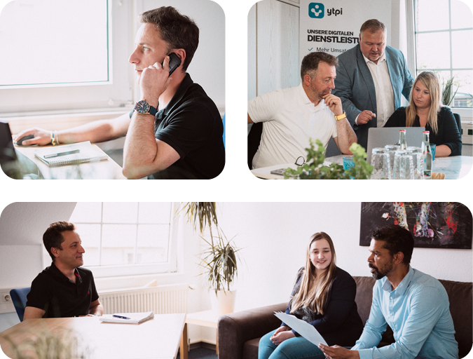 Projektmanager bei der Koordination von Webentwicklungsprojekten